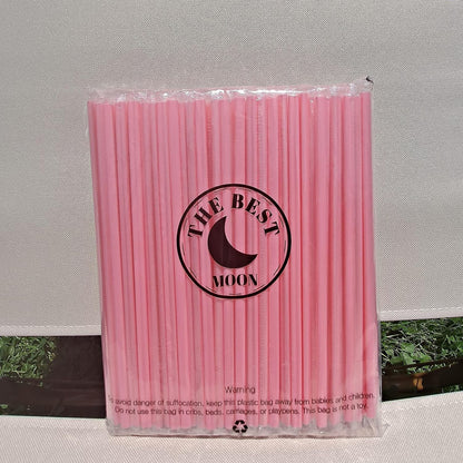 Cute Heart Shaped Pink Straws Disposable Plastic 100 Count | Straw Individually Wrapped, Galentines Day Decorations Bridal Shower Cocktail Birthday Party Favors Dirty Soda Bar Supplies8
