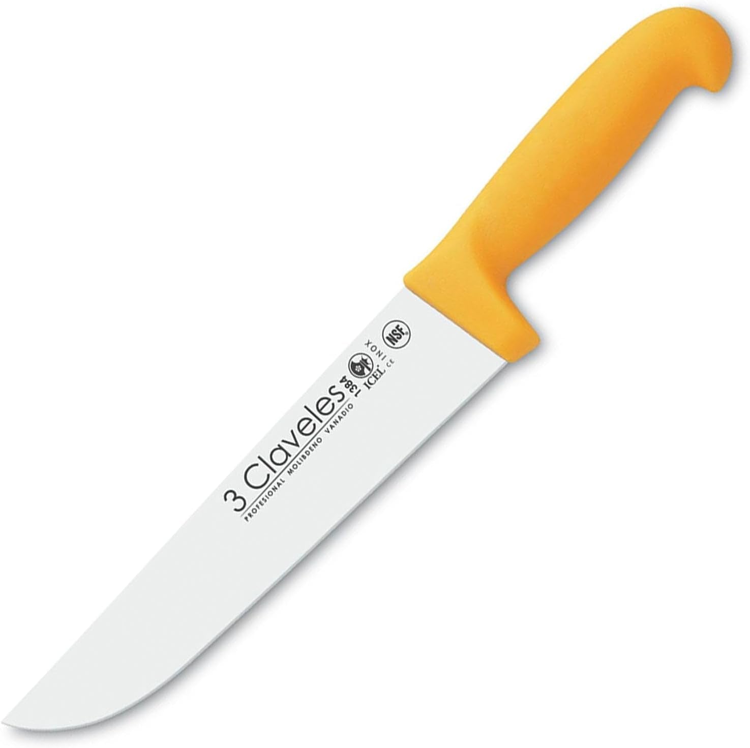 cuchillo-carnicero-polipropileno-amarillo-20-cm-8-inches-fh-3c