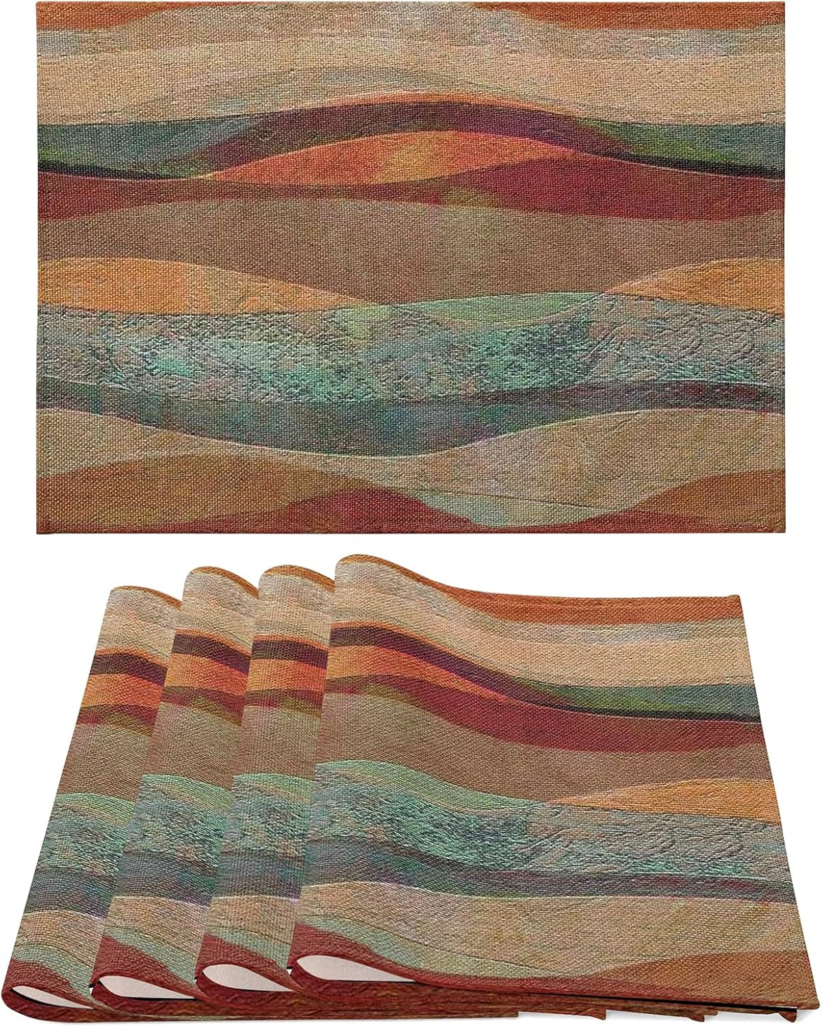 placemats-set-of-4-southwest-arizona-travertine-sandstone-non-slip-heat-resistant-linen-cloth-place-mats-turquoise-stripes-washable-holiday-party-dining-table-mat-for-farmhouse-home-kitchen-decor