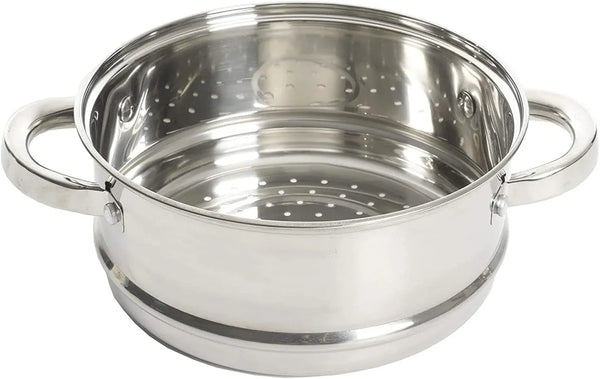 Oster Dutch Oven with Steamer Basket 3-Quart - Sangerfield Stainless Steel, Stovetop Steamer for Vegetables, Rice & Tamales, Dishwasher Safe2