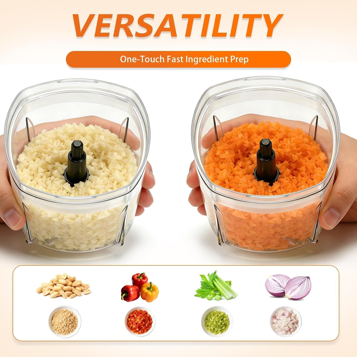 electric-garlic-mincer-onion-chopper-17oz-mini-food-processor-250w-motor-one-touch-control-stainless-steel-s-blades-chops-minces-grinds-whisks