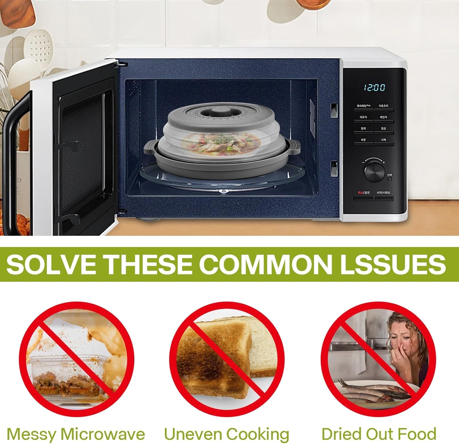 microwave-splatter-cover-for-food-with-anti-scald-base-plate-and-handles-large-bpa-free-silicone-vented-collapsible-guard-lid-kitchen-essential-gadget-for-meal-prep-10-7-inchgray