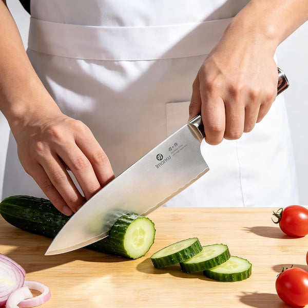 8.5 Inch Pro Chef Knife,Triple-Layer Composite Blade Japanese Knife7
