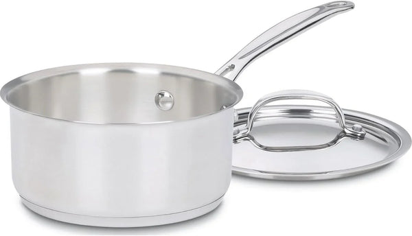 1 Quart Saucepan W/Cover, Chef'S Classic Stainless Steel Cookware Collection, 719-141