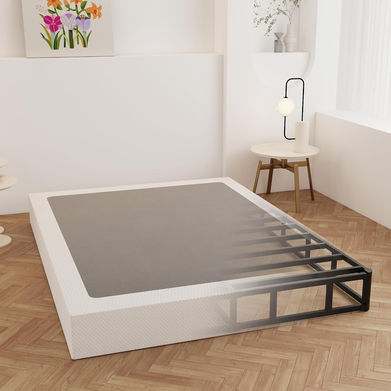 9-inch-box-spring-for-queen-bed-bed-base-with-fabric-cover-heavy-duty-metal-high-bearing-capacity-mattress-foundation-easy-assembly-noise-free