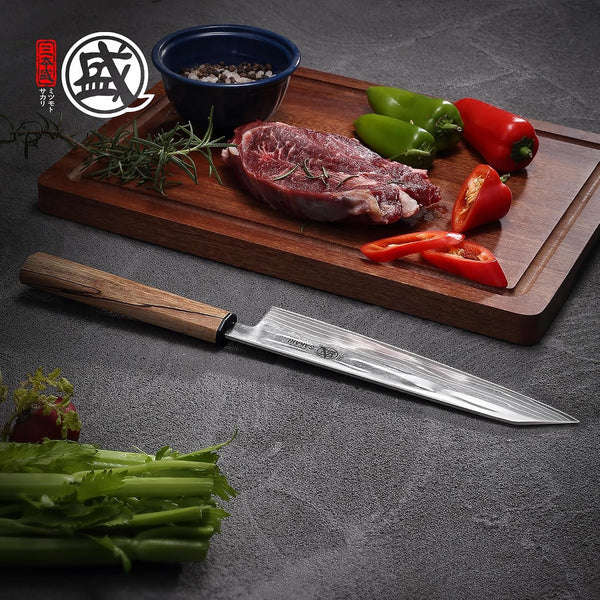 8 Inch Japanese Kiritsuke Chef Knife S35VN Damascus5