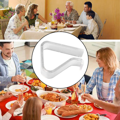48 Pieces Transparent Clear Tablecloth Clips, Plastic Table Cloth Clips，Windproof Table Cover Holder Clamps，Table Cloth Holder for Christmas Home Wedding Party Indoor Outdoor Camping Picnic (Large)7