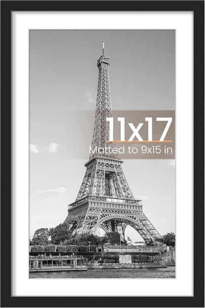 11X17 Picture Frame, Wall Decor Poster Frames, Black 1 Pack1