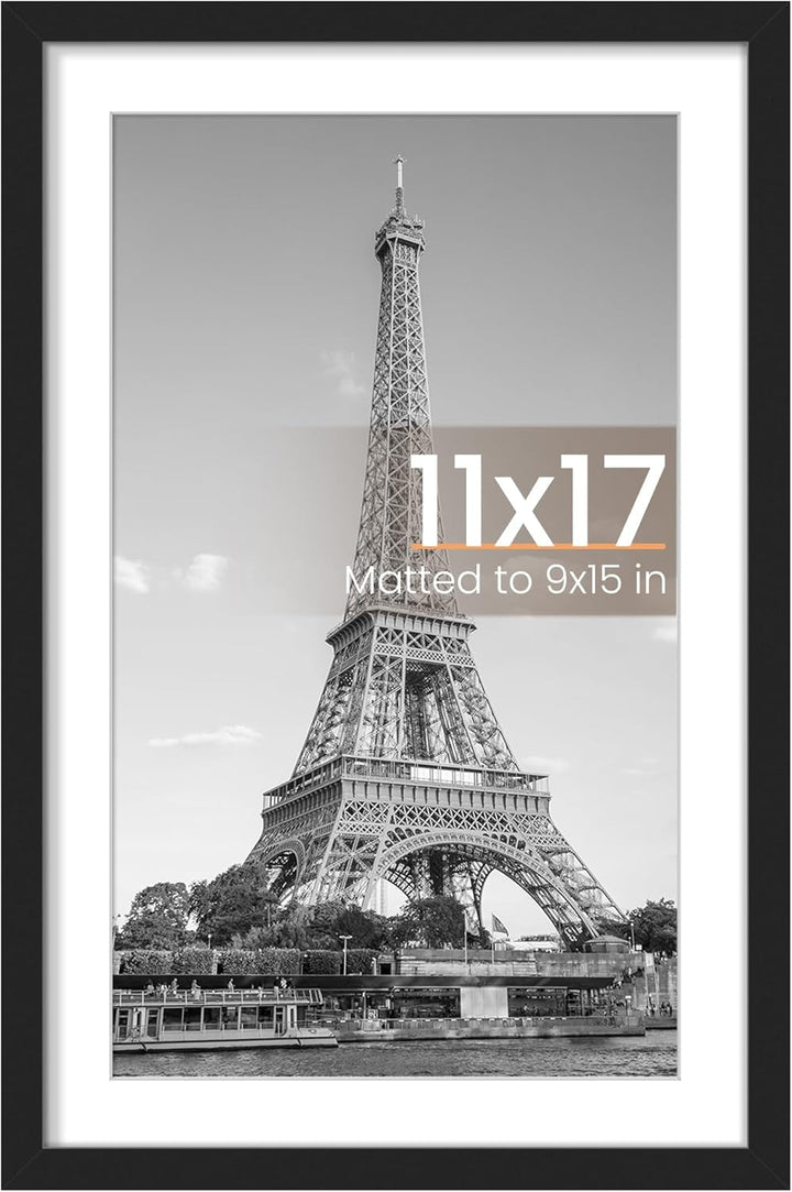 11X17 Picture Frame, Wall Decor Poster Frames, Black 1 Pack