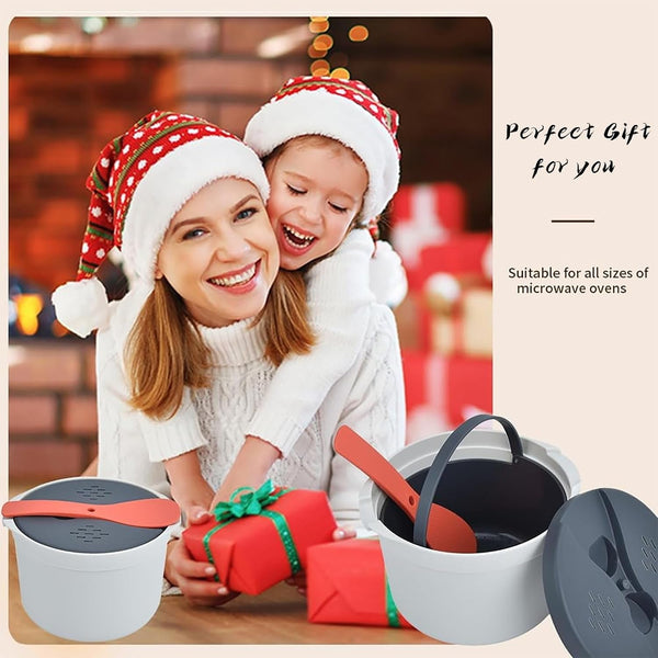 Microwave Rice Cooker, 2L Microwaveable Rice Steamer Pasta Maker with Rice Spoon Microwave Pasta Cooker for Rice, Pasta, Vegetables, Quinoa, Oatmeal, Ramen Non Stick8