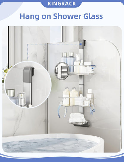 Shower Caddy Hanging,Aluminum Shower Racks for inside Shower8