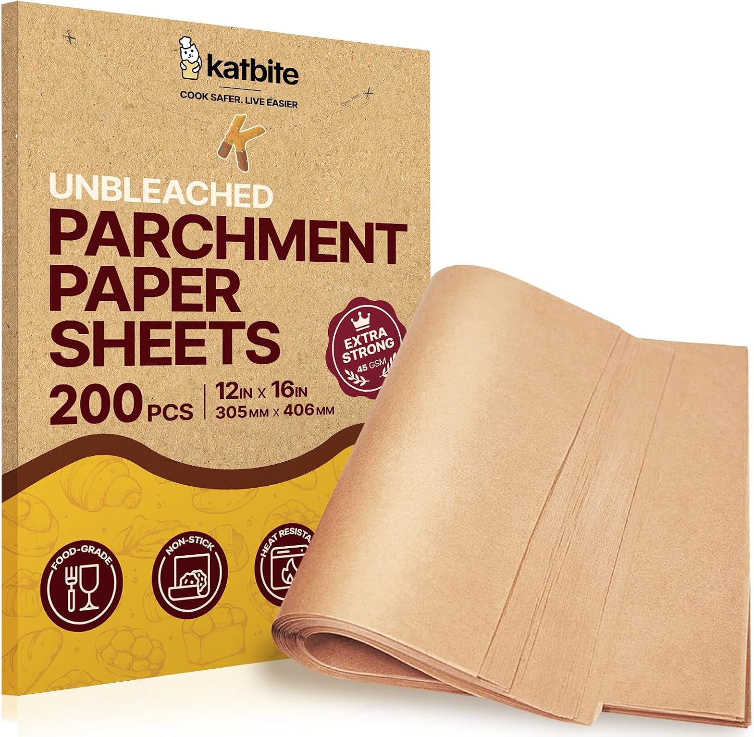 200pcs-12x16-in-unbleached-parchment-paper-for-baking-precut-parchment-paper-sheets-heavy-duty-flat-baking-paper-half-sheet-baking-sheets-for-baking-cookies-cooking-air-fryer-oven-heavy-duty-and-non-stick-extra-strong-parchment-paper-sheets-for-baking-for-air-fryer-grilling-steaming