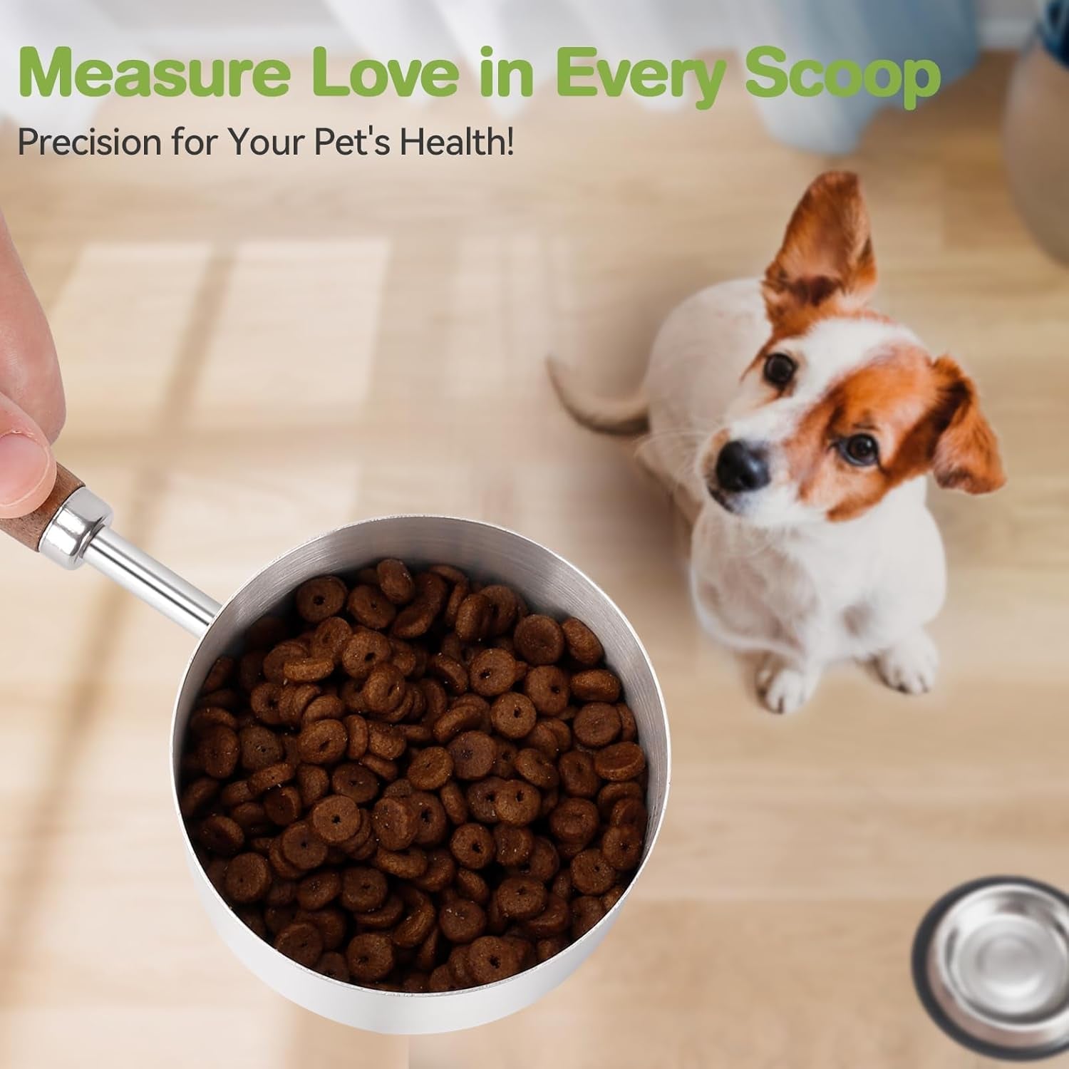 dog-cat-food-scoop-measuring-cup-304-stainless-steel-material-1-cup-capacity-precision-scale-measurements