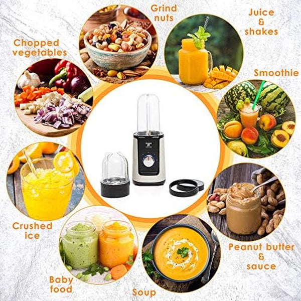 Personal Smoothie Blender, 17Oz Blend Cup & 10Oz Grind Cup | Single Serve Blender for Shakes & Protein, Compact Mini Design for Home, Office, Gym & Travel7