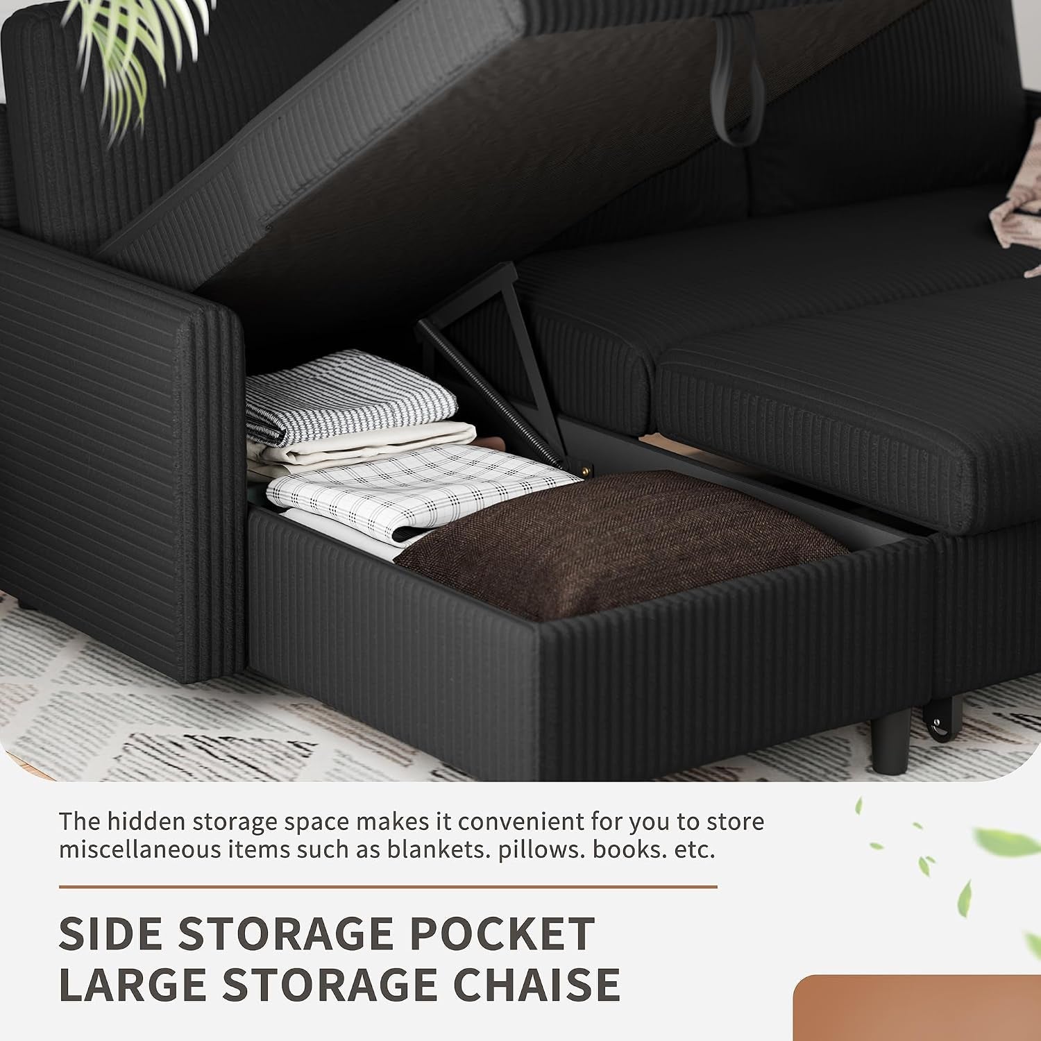 77-inch-sectional-sleeper-sofa-with-pull-out-bed-modern-l-shaped-corduroy-convertible-couch-with-storage-chaise-reversible-sofa-bed-for-small-spaces-apartment-black