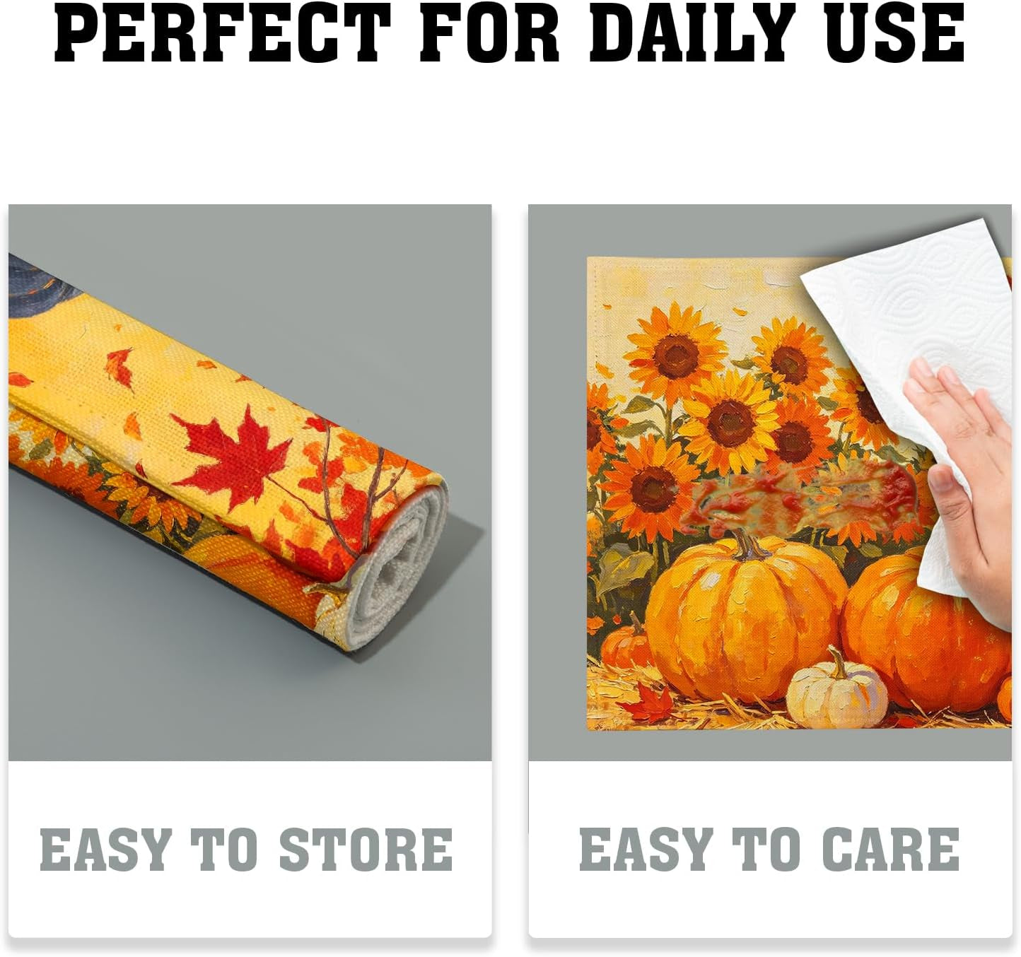 fall-pumpkin-sunflower-placemats-set-of-4-thanksgiving-autumn-maple-leaf-table-mats-harvest-farmhouse-holiday-place-mats-washable-linen-placemat-for-party-kitchen-dining-decor-12x18-inch