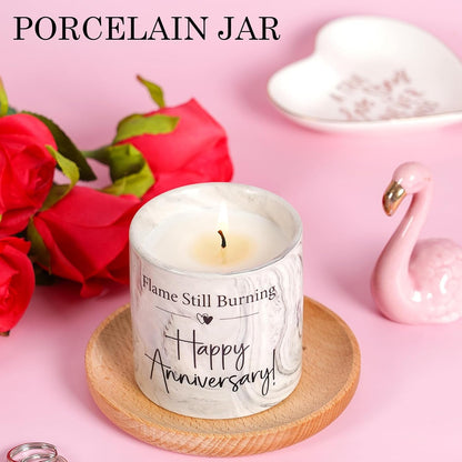 Anniversary Candle - Aniversario Gifts for Men, Women & Couples - Romantic Gifts for Him, Her - 6Oz4