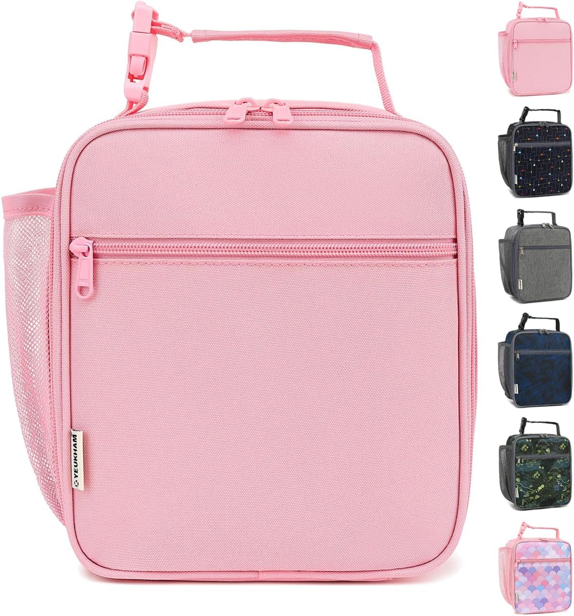lunch-box-for-kids-boys-girls-men-women-insulated-small-soft-cooler-lunch-bag-kit-for-school-work-picnic-travel-reusable-portable-lunchbox-pink