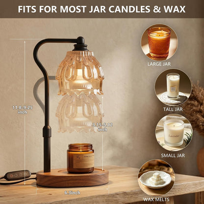 Candle Warmer Lamp with Timer and Wireless Remote Control5
