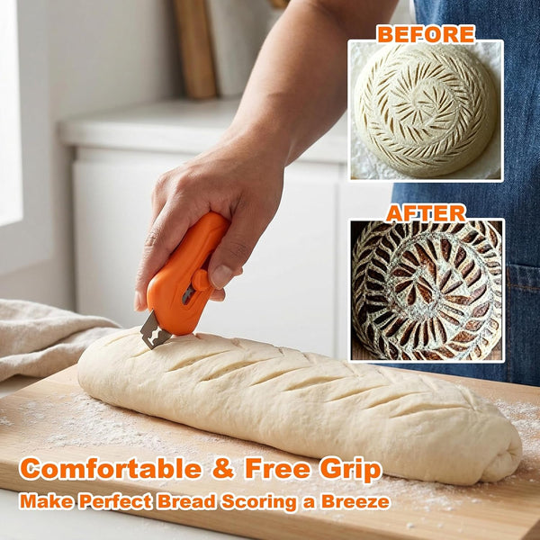 Magnetic Bread Lame, Upgraded Scoring Tool with 10 Razor Blades5