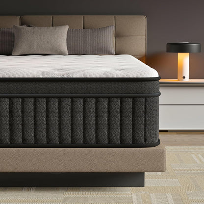 Queen Mattress, Mattress Queen Size 14 Inch in a Box, Hybrid Queen Size Mattresses Medium Firm Support for Pressure Relief, Breathable & Durable1