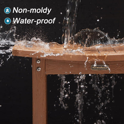 Poly Shower Stool for inside Shower Waterproof, Shower Bench for Shaving Legs, Heavy Duty Plastic Bathroom Chair Seat with Handles & Adjustable Feet, Foot Rest, No Maintenance, Brown7