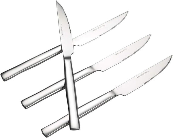 Idotry 6-Piece Stainless Steel Steak Knives, Kitchen Dinner Knives7