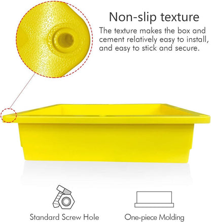 Shower Niche Ready for Tile 16" ×14" × 4" Bathroom Recessed Shower Niche Rectangle Leak Proof Shower Shelf Organizer for Shampoo & Toiletry Storage Yellow5