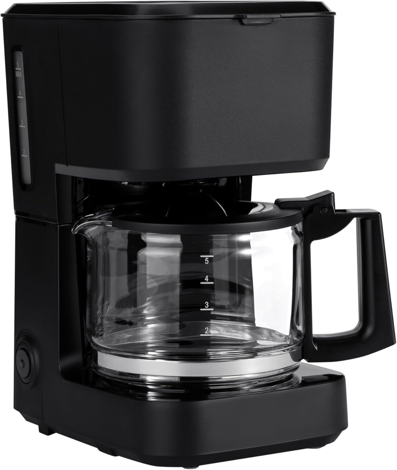 5-cup-drip-coffee-maker-with-glass-coffee-pot-0-8-qt-auto-shut-off-auto-pause-removable-filter-basket-matte-black