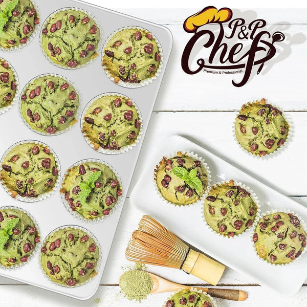 12-Cup Muffin Pan Tin, Stainless Steel Cupcake Pan, 1Pc | Muffin Tin for Oven Baking, Dishwasher Safe, Non-Toxic, Standard Size, Ideal for Homemade Muffin Cup Cake Tart Quiche7