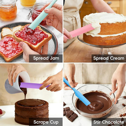Silicone Cups for Melting Chocolate, 7 Pcs Cups and Spatulas Set4
