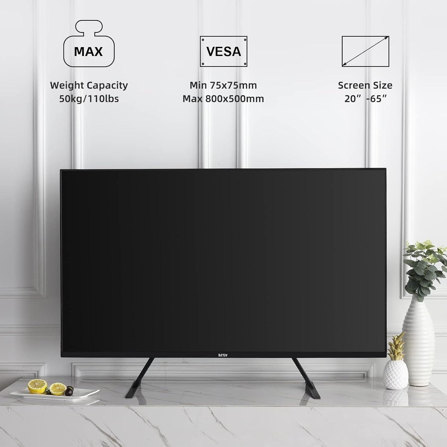 universal-tv-stand-metal-tv-legs-for-20-65-inch-lcd-led-oled-plasma-flat-curved-screen-tv-height-adjustment-with-vesa-75x75mm-to-800x500mm-max-ml1760