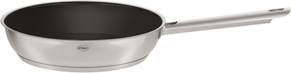 Set of Frying Pans Set of 3 20/24/28 Cm Diameter with Non-Stick Coating 3 Diameter, Stainless Steel, 24 Cm, 3 Units2