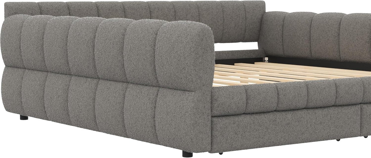 king-daybed-with-usb-king-corner-bed-upholstered-bed-frame-with-2-drawers-for-kids-teens-adults-lambswool-gray