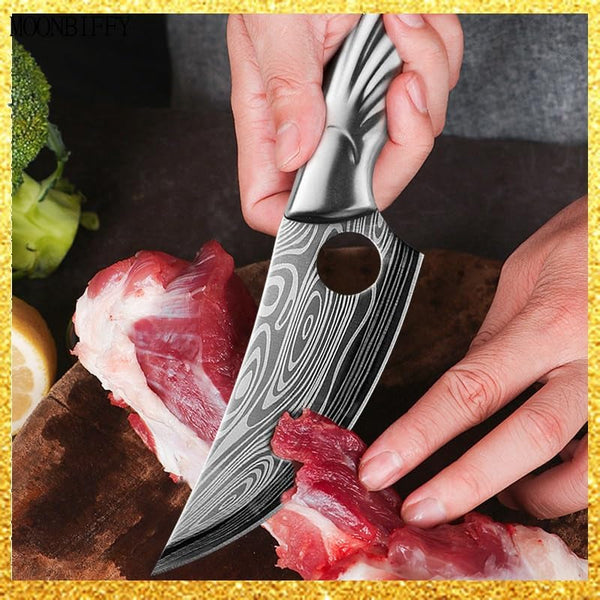 Meat Cleaver,Cleaver Knife Boning Knife for Kitchen Stainless Steel Cleaver Meat Fruit Boning Fishing Hunting Camping Kitchen Chef Knife (Color : Knife with Cover), LAMAJIGA58443