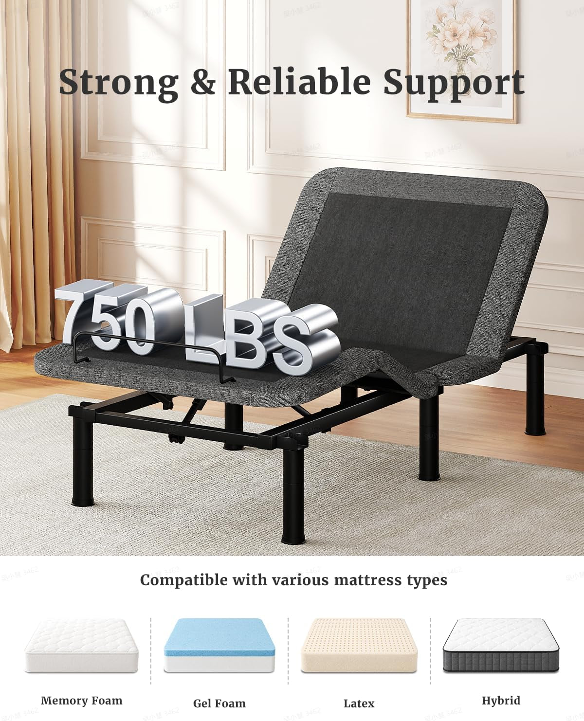 twin-xl-adjustable-bed-frame-independent-head-and-foot-incline-quiet-motor-wired-remote-3-height-options-tool-free-assembly-electric-bed-base-for-reading-and-watching-tv