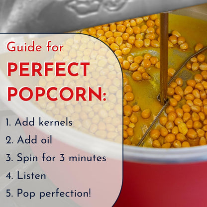 Original Whirley Pop Popcorn Maker -  Gourmet Popcorn Popper, Aluminum Pot with Nylon Gears, 3-Minute Stove Top Popper, Home Movie Night (Silver)4
