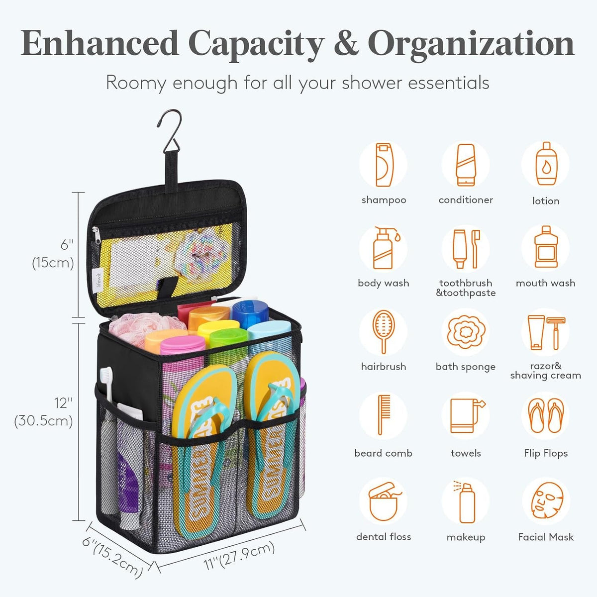 mesh-shower-caddy-hanging-bathroom-organizer-with-slipper-pockets