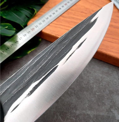 Meat Cleaver, 7 Inch Ultra-Sharp Handmade Forged Kitchen Knives(Without Cover)3