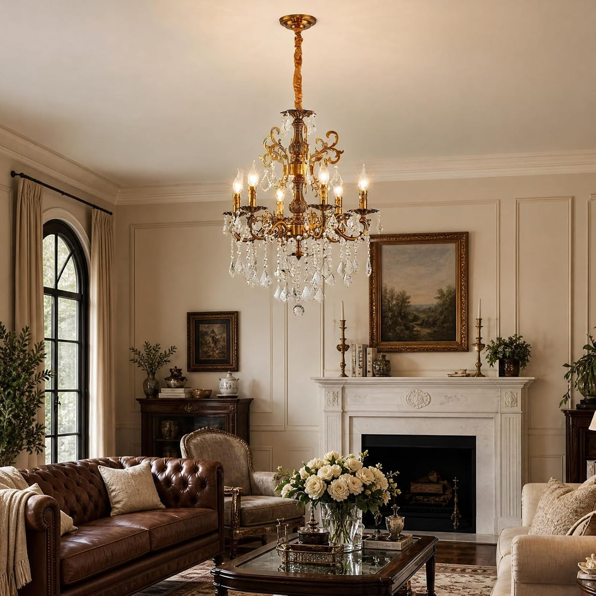 vintage-6-arms-crystal-chandelier-candle-light-fixture-for-dining-room-living-room-bedroom-hallway-entryway-antique-gold-finish-23-6-lights