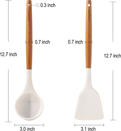 Kitchen Utensils 2-Piece, Silicone Cooking Utensils2