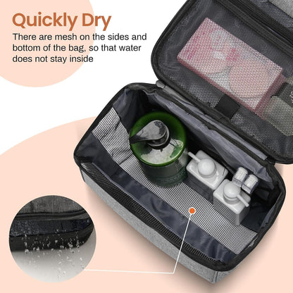 Shower Caddy Portable Mesh Shower Bag Men Women College Dorm Room Essentials for Guys Girls,Hanging Shower Organizer for Bathroom,Camping,Gray4