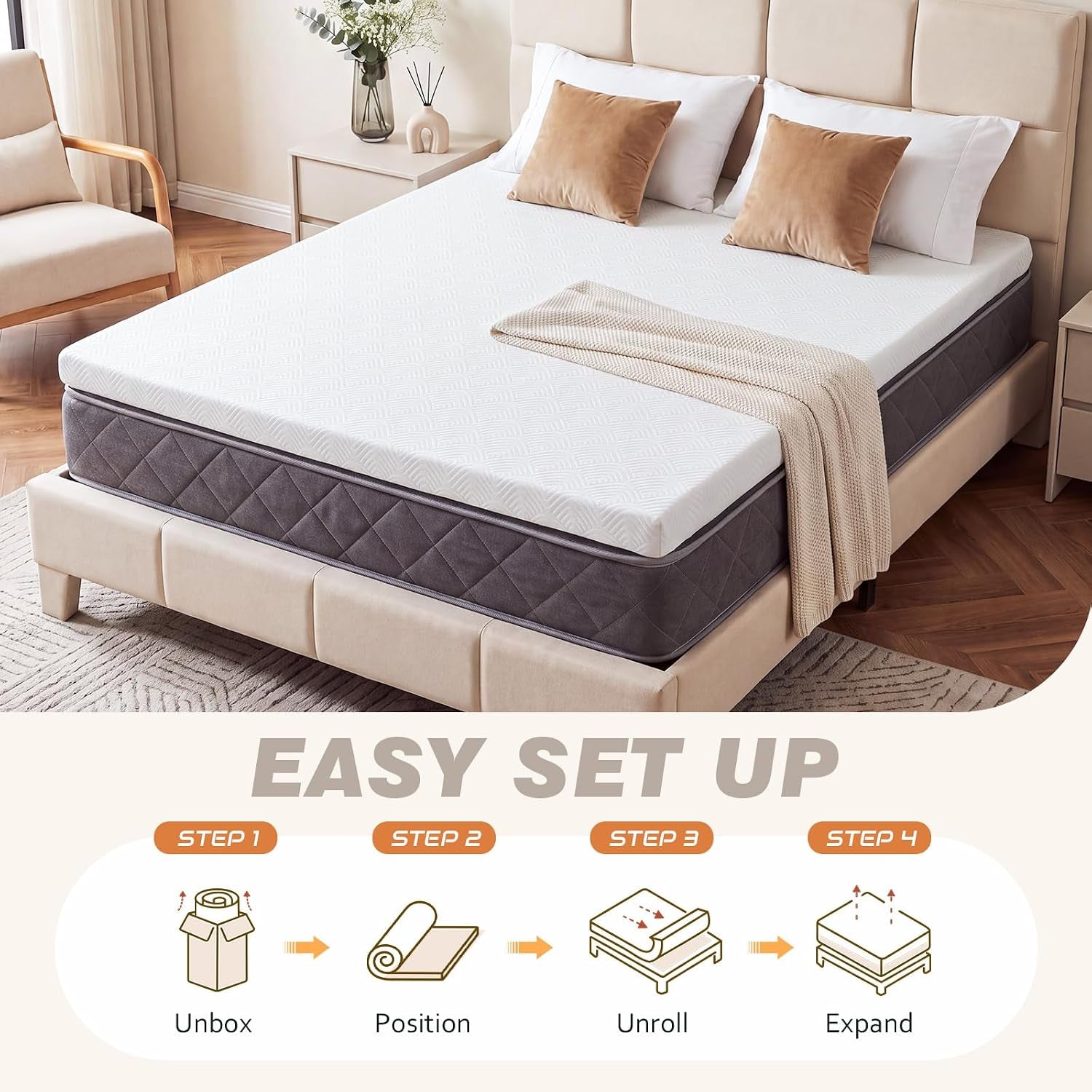 3-inch-queen-gel-memory-foam-mattress-cooling-gel-infused-pressure-relief-mattress-non-slip-with-removable-washable-cover-certipur-us-oeko-tex-certified