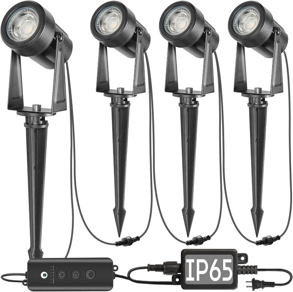 Outdoor Landscape Lighting with Dusk to Dawn Sensor Controller, 4 Pack1