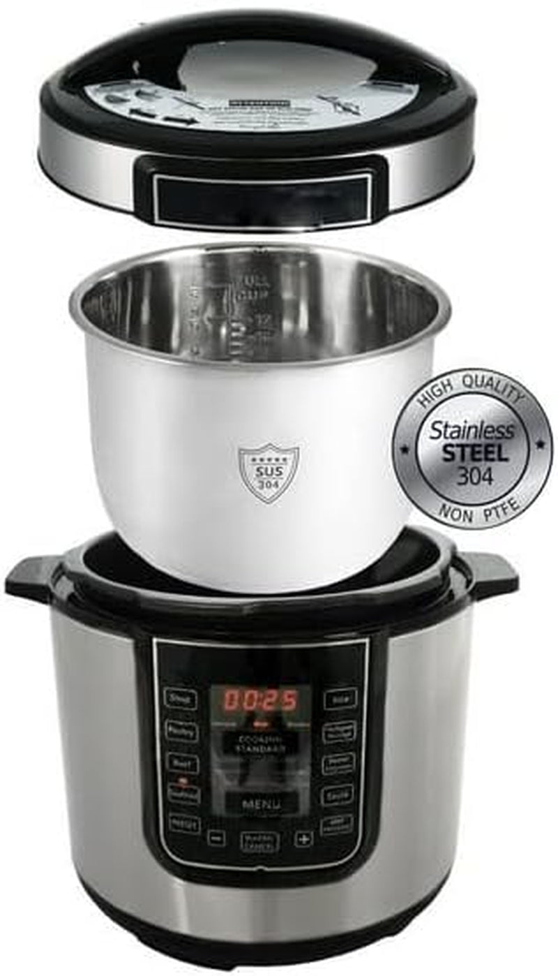 6-quart-digital-pressure-cooker-with-14-preset-cooking-functions-stainless-steel-electric-multi-cooker-with-slow-cook-keep-warm-and-auto-shut-off