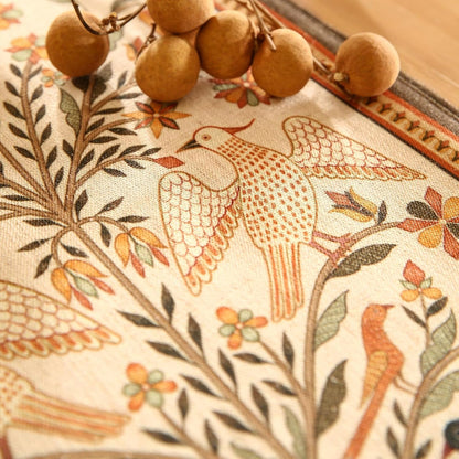 Designer French Linen Long Table Runner,102"X12"-Seville4
