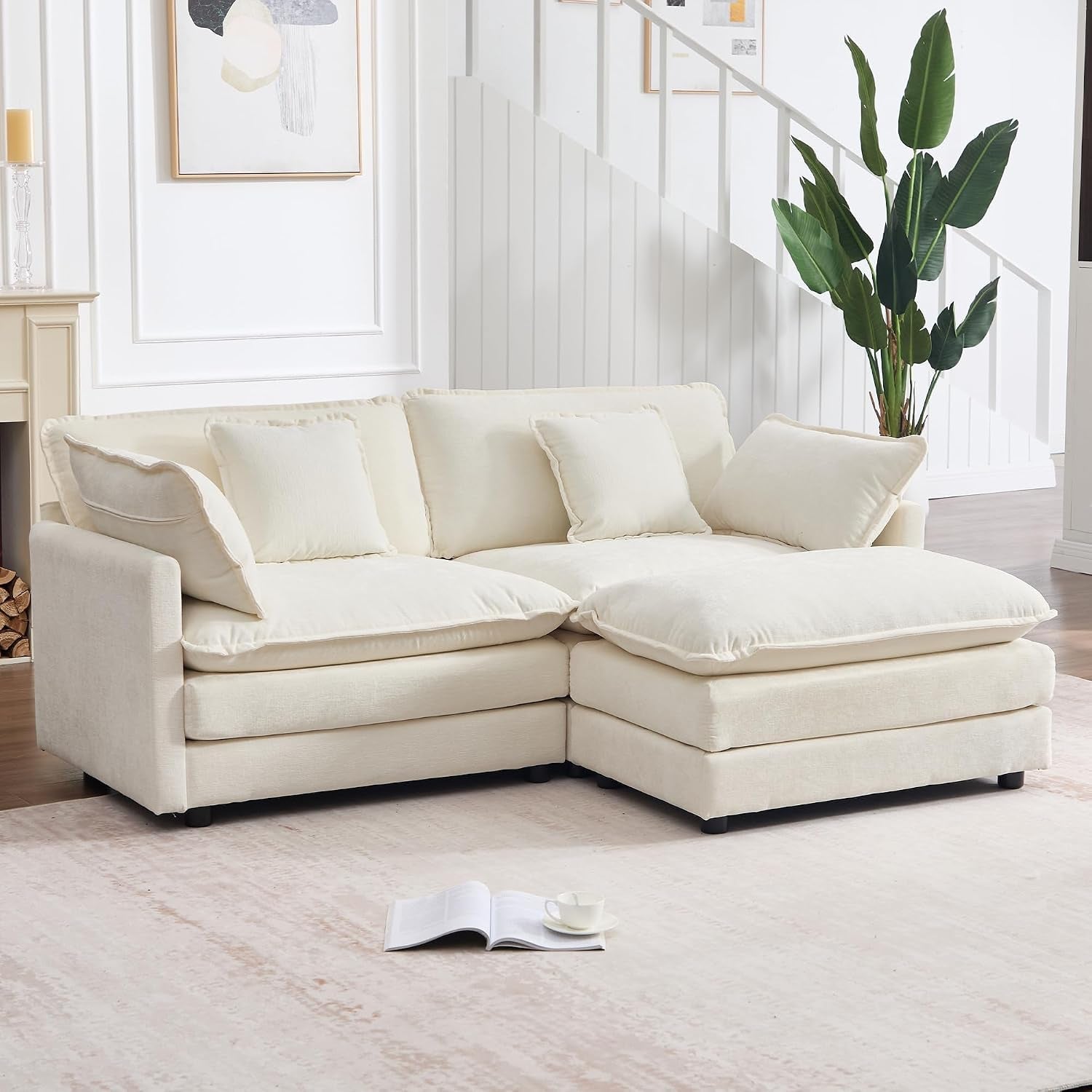 76-7-beige-white-cloud-couch-small-l-shape-sectional-sofa-2-seater