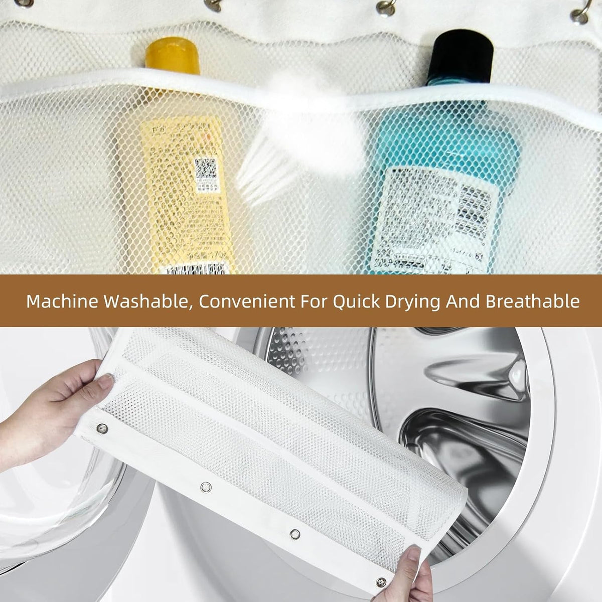 2pcs-mesh-shower-organizer-hanging-shower-curtain-liner-pockets-hanging-with-pockets-quick-dry-cruise-rv-camper-bathroom-organizer-with-shower-curtain-hooks