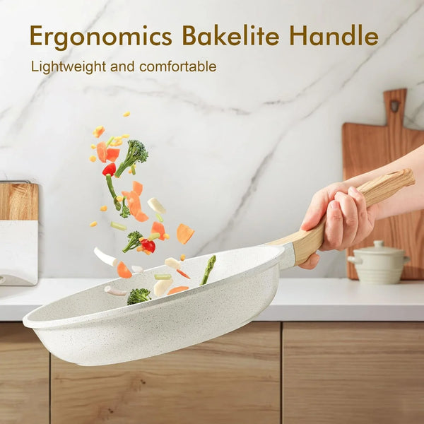 Nonstick Ceramic Frying Pan Skillet, 11 Inch Omelet Pan, Healthy Non Toxic Induction Compatible Egg Pan with Heat Resistant Handle, PTFE and Pfas-Free6