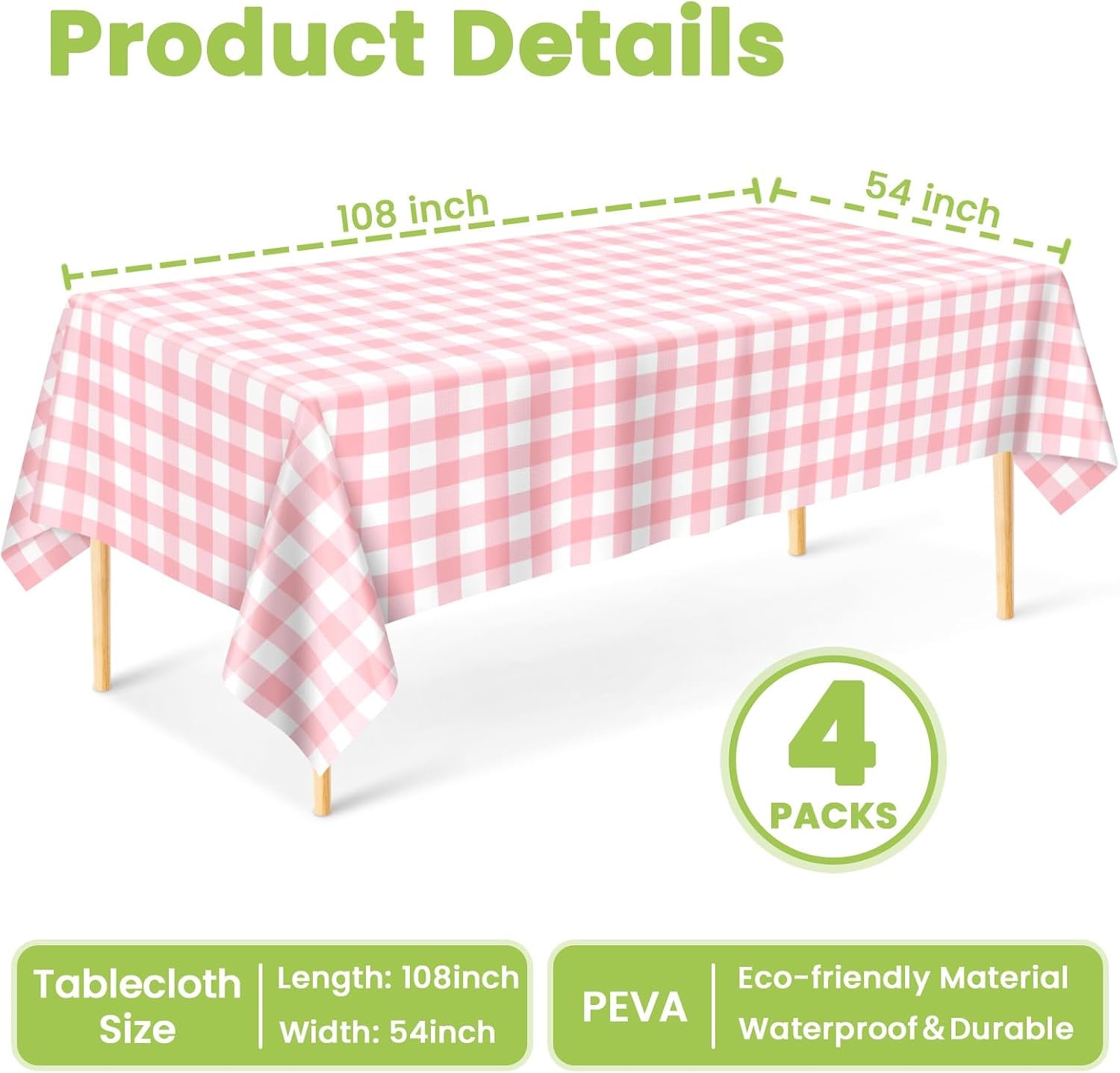 4-pcs-pink-gingham-tablecloth-54-108-inches-pink-and-white-checkered-table-cloth-disposable-plastic-waterproof-tablecover-for-outdoor-picnic-birthday-party-holiday-dinner